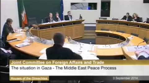 Irish MP addressing on Gaza Israel Dispute