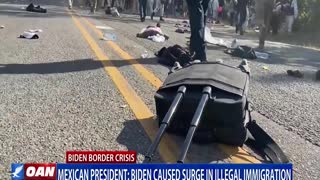 Mexican president says Biden caused surge in illegal immigration