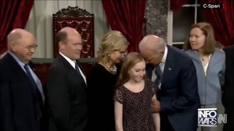 Creepy Joe Biden CAUGHT on video. 2018