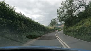 Driving on a country road