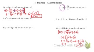 Algebra Basic Skills