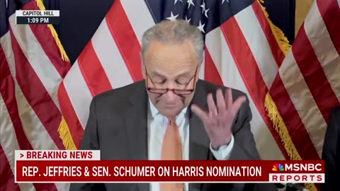CHUCK SCHUMER: "We are here today to throw our support behind VP Kamala Harris!"