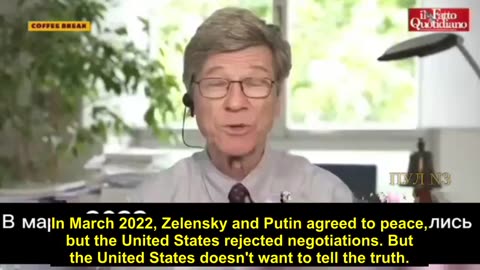 American economist Jeffrey Sachs tells the truth on TV, causing hysteria in the studio