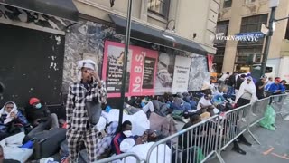 Democrats are rounding up illegal migrants and holding them in ghettos in NYC.