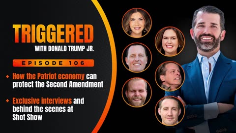 Behind the scenes at Shot Show, exclusive interviews with Gov Kristi Noem, Gov Sarah Huckabee Sanders, Ted Nugent, Ric Grenell, and much more | TRIGGERED Ep.106