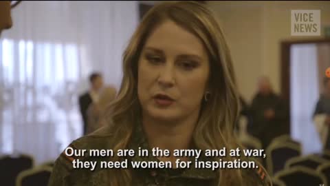 Ukraine. International Womens Day in Donetsk featuring woman soldiers