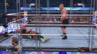 WWE 2K23: Brock Lesnar VS Batista - Steel Cage Highlights