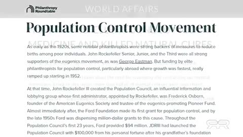 Rockefeller CIA Connections Deagel Depopulation Forecast