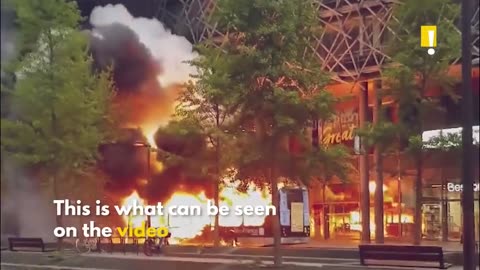 E-Bus burning Explosion