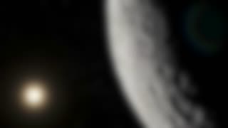 Blurred Moon Orbiting