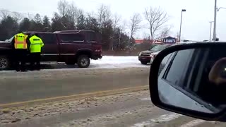 another car crash winter 2017 northern Michigan