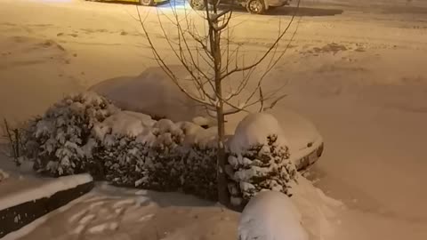 Creative Solution for a Car Stuck in Snow