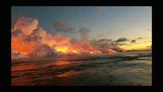 Epic Lava Flowing into Ocean Hawaii