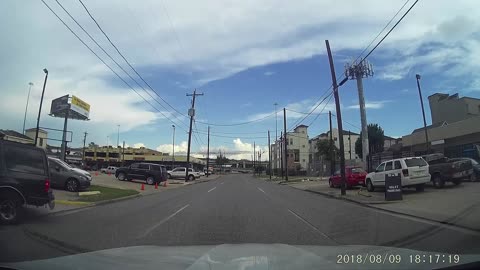 Wild Driver Swerves into Parked Car