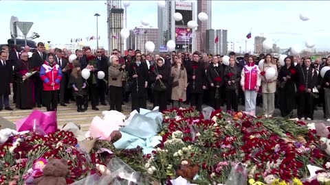 Ambassadors in Russia visit concert hall attack memorial