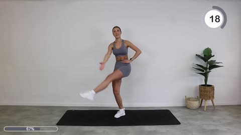 10 Min ABS + SMALL WAIST All Standing - No Jumping, No Repeat, Warm Up