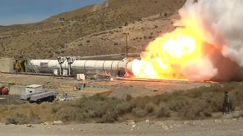 NASA Tests Space Launch System Rocket Booster for Artemis Missions