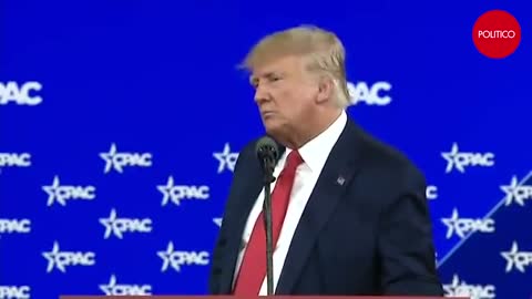 Trump delivers keynote speech at CPAC, in 180