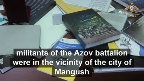 The base of the Nazis "Azov" in the settlement. Mangush near Mariupol came under the control