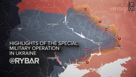 ►🇷🇺🇺🇦🎞❗️Rybar: Special Military Operation: January 30-31, 2024