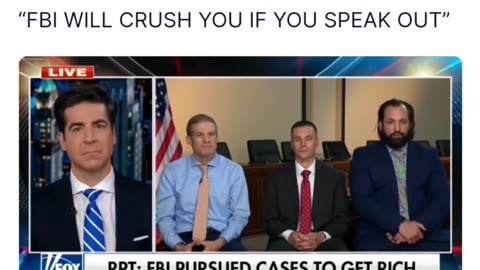 JESSE WATTERS SPEAKS TO FBI WHISTLEBLOWERS | FBI WILL CRUSH YOU IF YOU SPEAK OUT