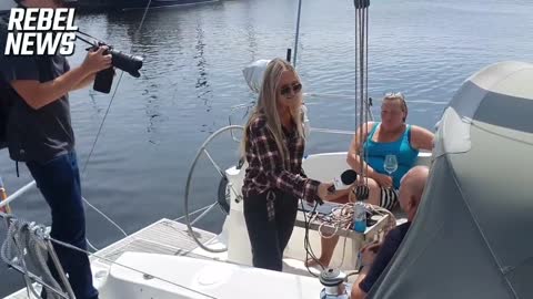 Interviewing the boat owners in Urk supporting farmers