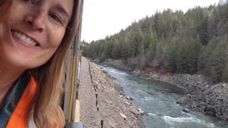 Riding the Rocky Mountaineer train