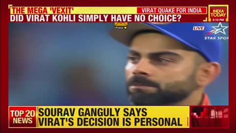 Sourav Ganguly: Virat's Decision To Leave Captaincy Is Personal; Rohit Shocked By Virat's Decision