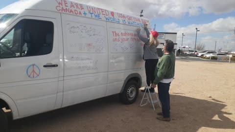 USA Freedom Convoy - Adelanto USA And Canada Patriots