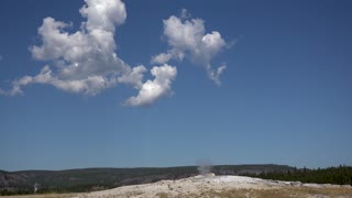 Old Faithful Erupting at Yellowstone National Park in 2019