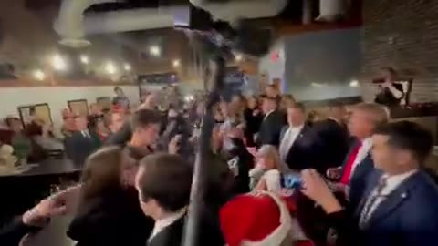 DJT stops by the Front Street Pub & Eatery in Davenport, Iowa