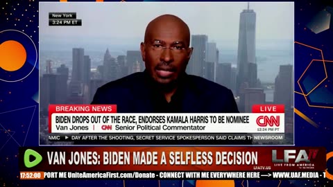 VAN JONES CRIES OVER BIDEN DROPPING OUT