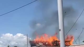 INCENDIO EN RESTAURANTE EN MANATÍ, ATLÁNTICO