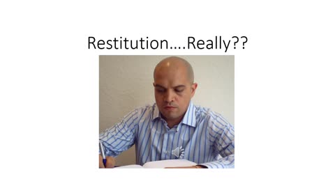 17. Restitution....really??