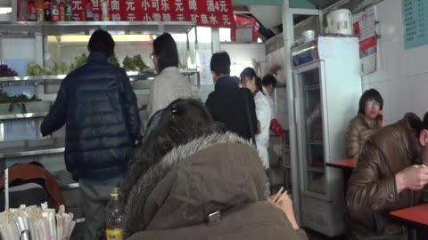 Beijing, China -- At a Local Eatery in March 2013