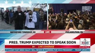 PRESIDENT TRUMP GIVES SPEECH AT SNEAKER CON IN PHILADELPHIA - 2/17/24