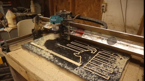 Lineman Flag On The Longmill CNC Router Table