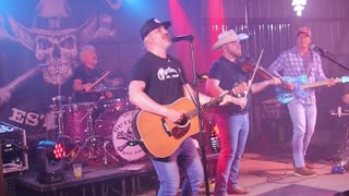 Outlaw'D band singing Dierks Bentley song Lot of Leavin' Left to Do at Kountry Bar
