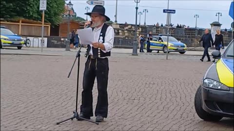 SASCHA WOLFF - 75 Jahre GRUNDGESETZ - DRESDEN, Theaterplatz, 24 05 2024 🕊