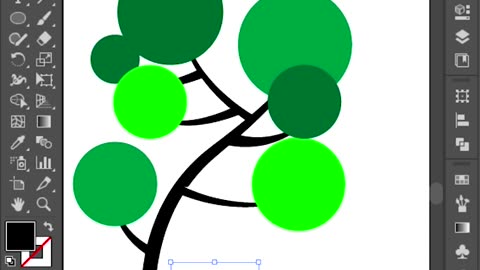 tree desigin in adobe illustrator #gfxtrainer #illustratorcc #vectordesign #adobesoftware #adobeil