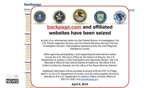 Advertising Website Backpage Seized by U.S. Law Enforcement