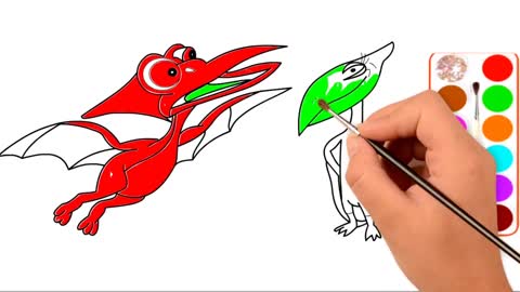 Drawing and Coloring for Kids - How to Draw Freaky Birds