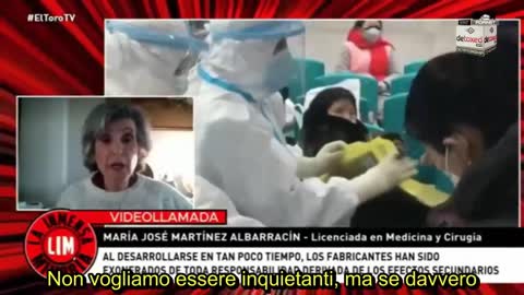 Dott.ssa Martínez Albarracín sulla vaccinazione di massa.