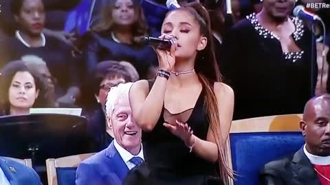 Bill Clinton Oogles Ariana Grande