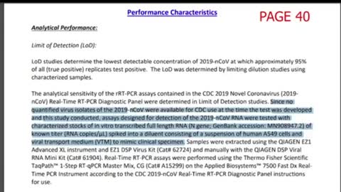 WHY DID THE PCR TEST LOSE IT'S EMERGANCY USE AUTHORIZATION??