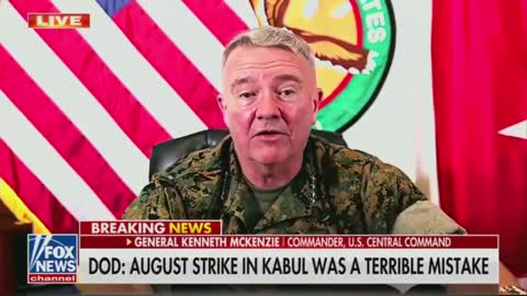 General McKenzie says he had no forces that helped him conduct the strike on Kabul