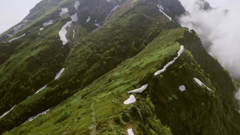 It's a "Heart Thrilling" footage when Drone captured Mountain Summit by 60 Years Young Women's