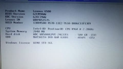 How to solve Boot Problem in Lenovo G580 or other #lenovo #boot #bootproblem #problem