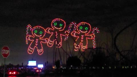 Carowinds Drone Swarm Dance