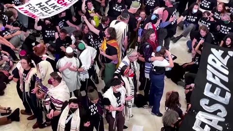 Hundreds arrested at US Capitol peace protest